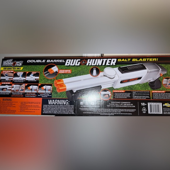 COPY - NEW BUG HUNTER SALT BLASTER Air Warriors, DOUBLE BARREL SALT GUN FOR FLI… - Picture 12 of 15